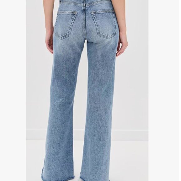 Frame The Lax Alderton Raw Fray Light Wash Jean 26 - Picture 7 of 7